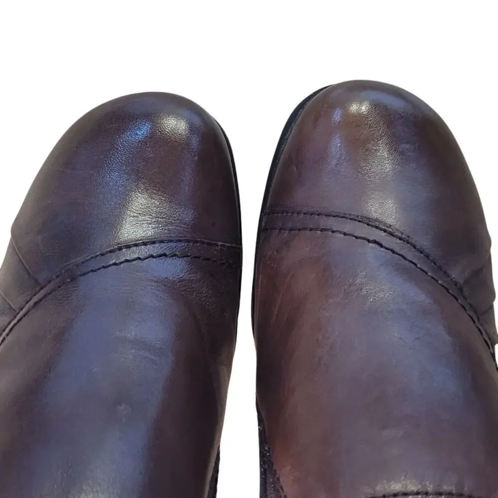 Earth Spirit Classics Clogs Emily Dark Brown Slip on Leather Sz‎ 9